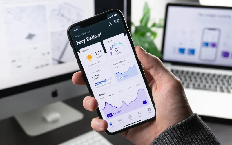 black Android smartphone